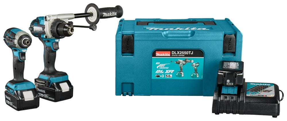 Makita DLX2550TJ LXT 18V Combiset Klopboren en Slagschroeven
