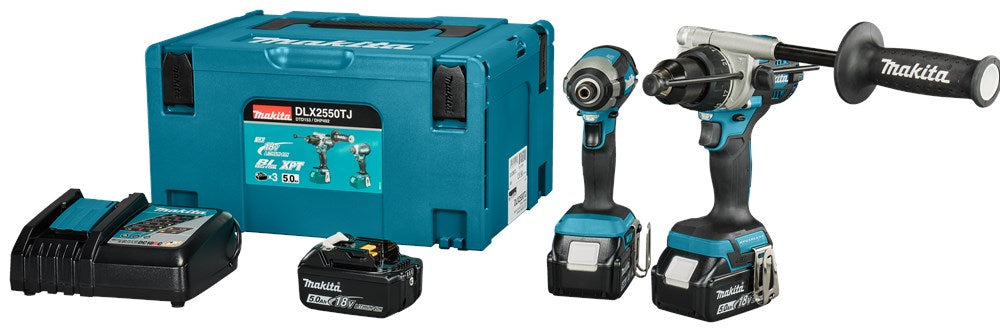 Makita DLX2550TJ LXT 18V Combiset Klopboren en Slagschroeven