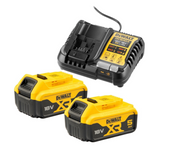 DeWalt DCB1104P2-QW 18V XR ACCU STARTERPACK (2X DCB184 + XR MULTIVOLTAGE LADER)