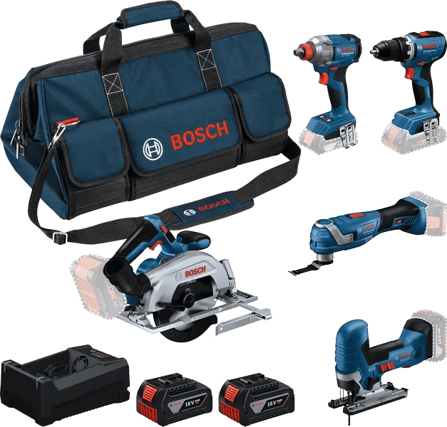 Bosch Set met 5 18V Machines GSR+GDX+GKS+GOP+GST - 0615A500BV